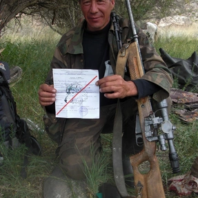 Jagdführer mit Wolfslizenz, Kirgisien