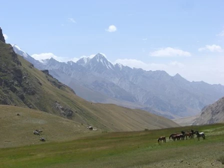 Bergpanorama Kirgisien