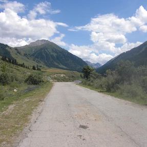 Paßstraße im Tien Shan, Kirgisien